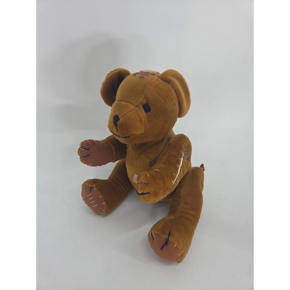 Vintage‎ Aldik 15” Patchwork Button Jointed Limbs Plush Teddy Bear High Quality